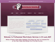 Tablet Screenshot of professionalelectrolysisservices.com